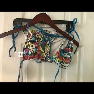 Ed Hardy bikini size Small (gamble) new with tags